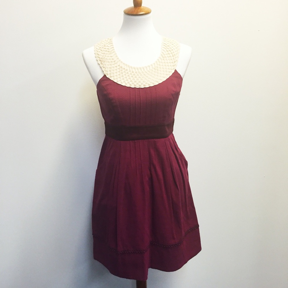 Anthropologie Floreat Betine Latticework Dress